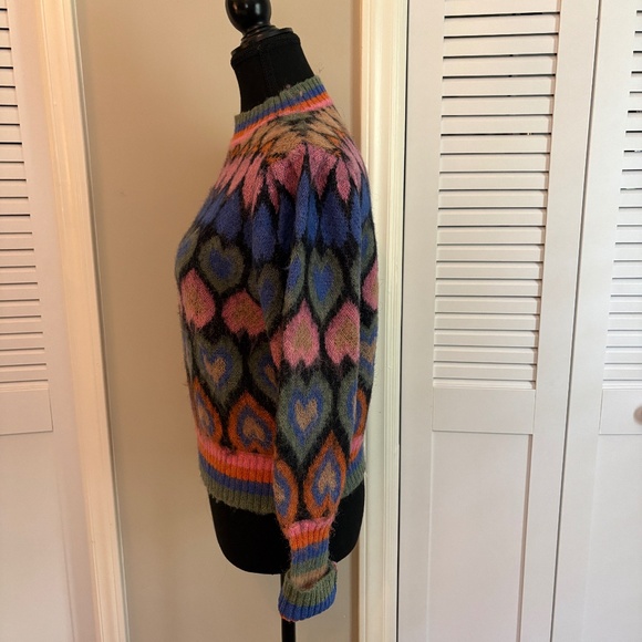 SensUniq Paris Hearts Sweater Multicolor One Size (TU) - Picture 3 of 5